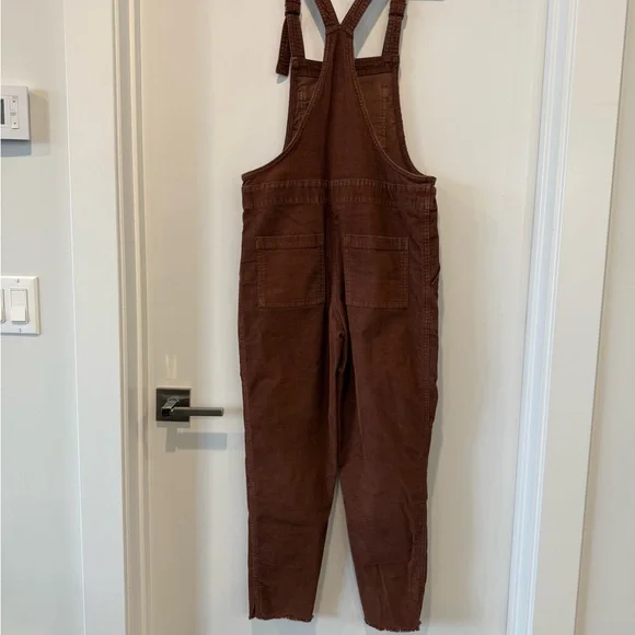 Aerie Brown corduroy Overalls - Picture 4 of 5